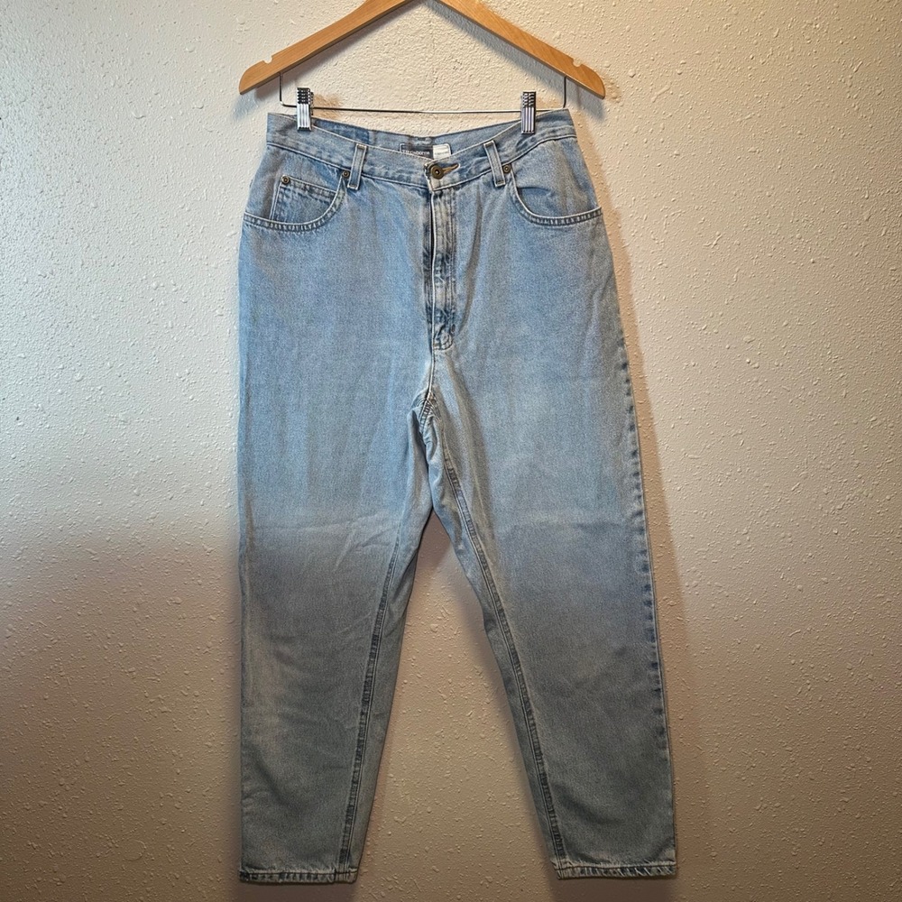 Vintage Liz Claiborne Womens 12 Short Denim Mom Jean Light Wash Classic Fit